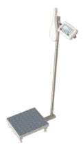 personal scale with mechanical height meter